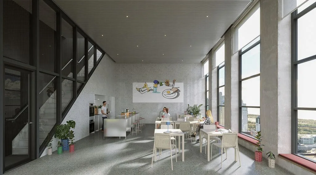 Con cocina equipada y comedor, el SUM ofrece un espacio ideal para el encuentro en un ambiente social y relajado.
